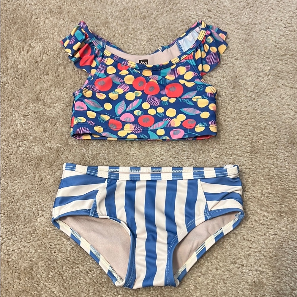 Tea Collextion Colorful Kids' Two-Piece Swimsuit